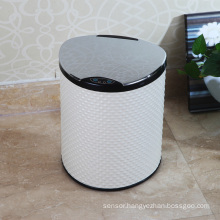 PU White Style Aotomatic Sensor Garbage Bin (E-9LA)